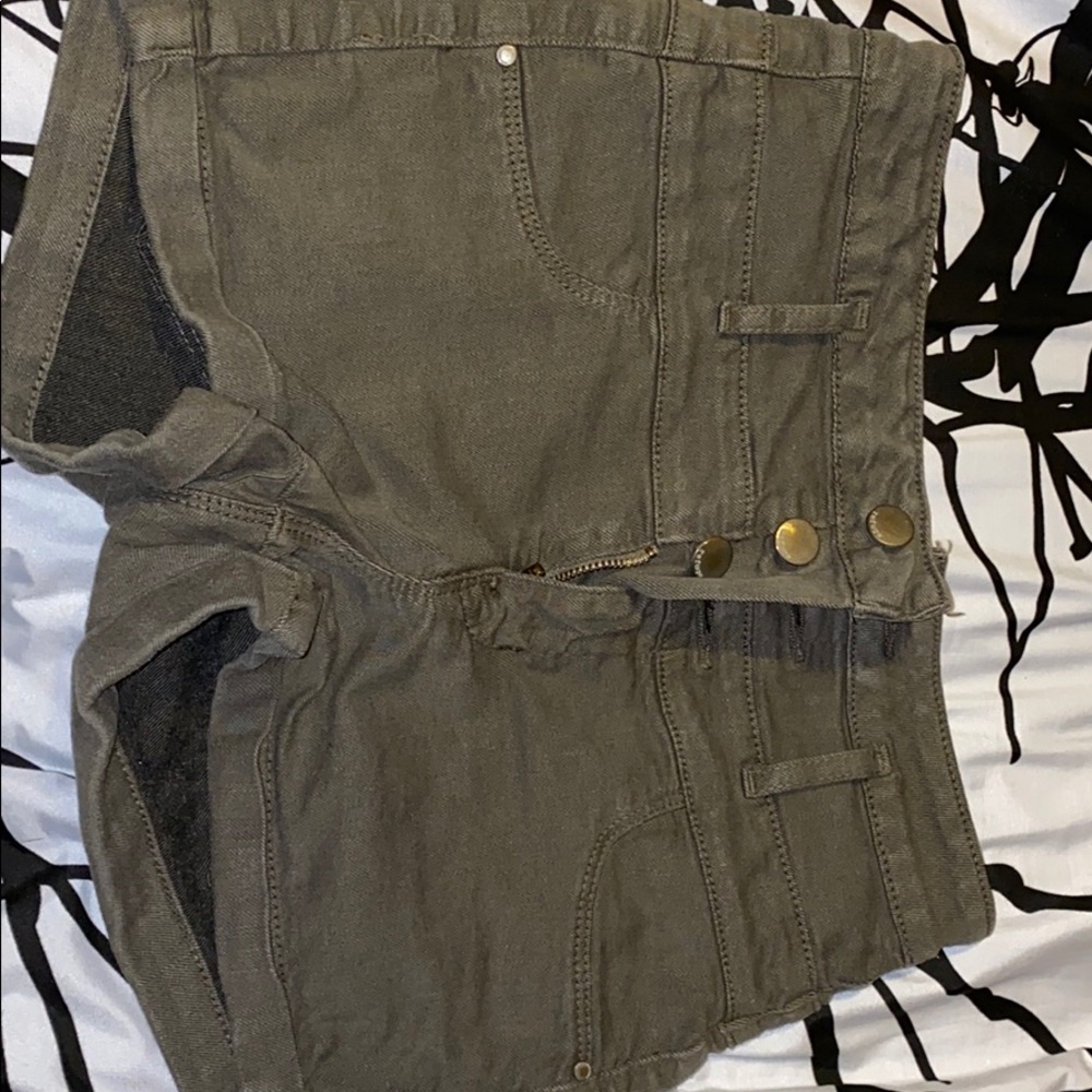 Olive/navy green shorts